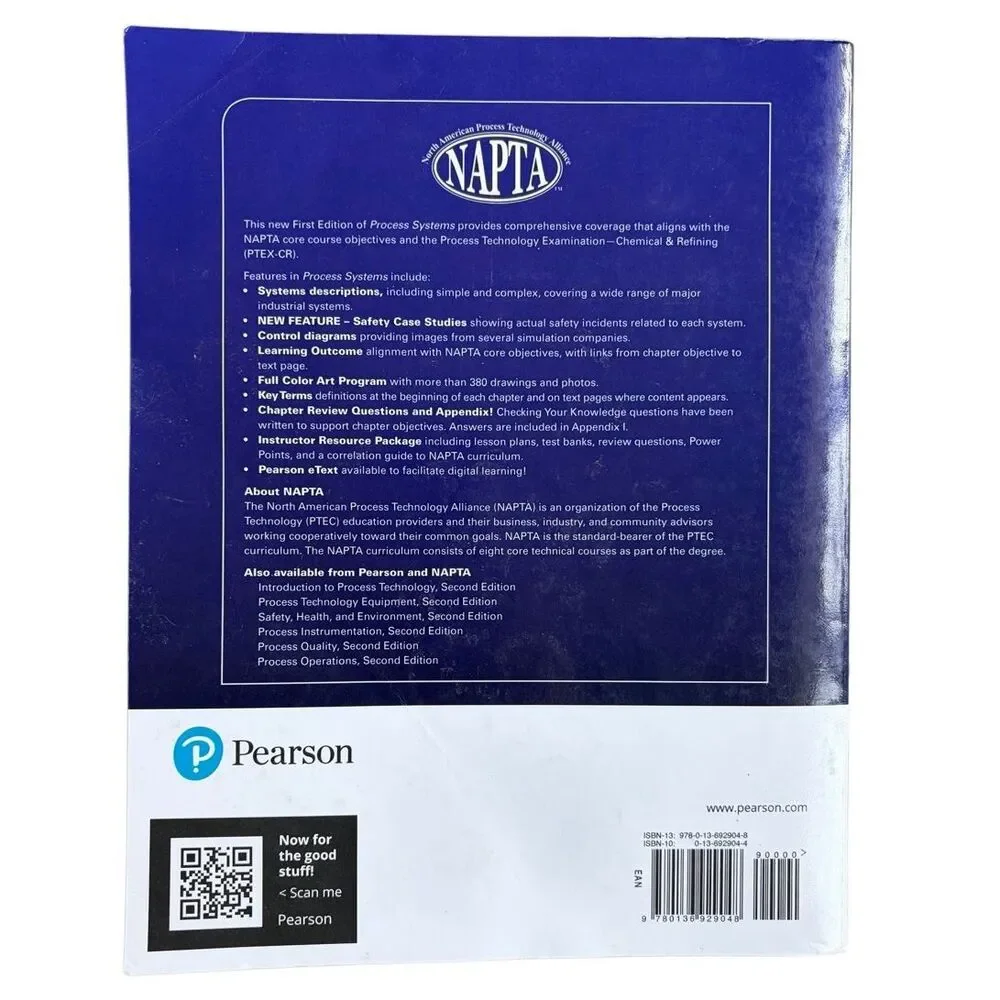 Process Systems Text Book by Pearson - NAPTA - by Gary Hicks